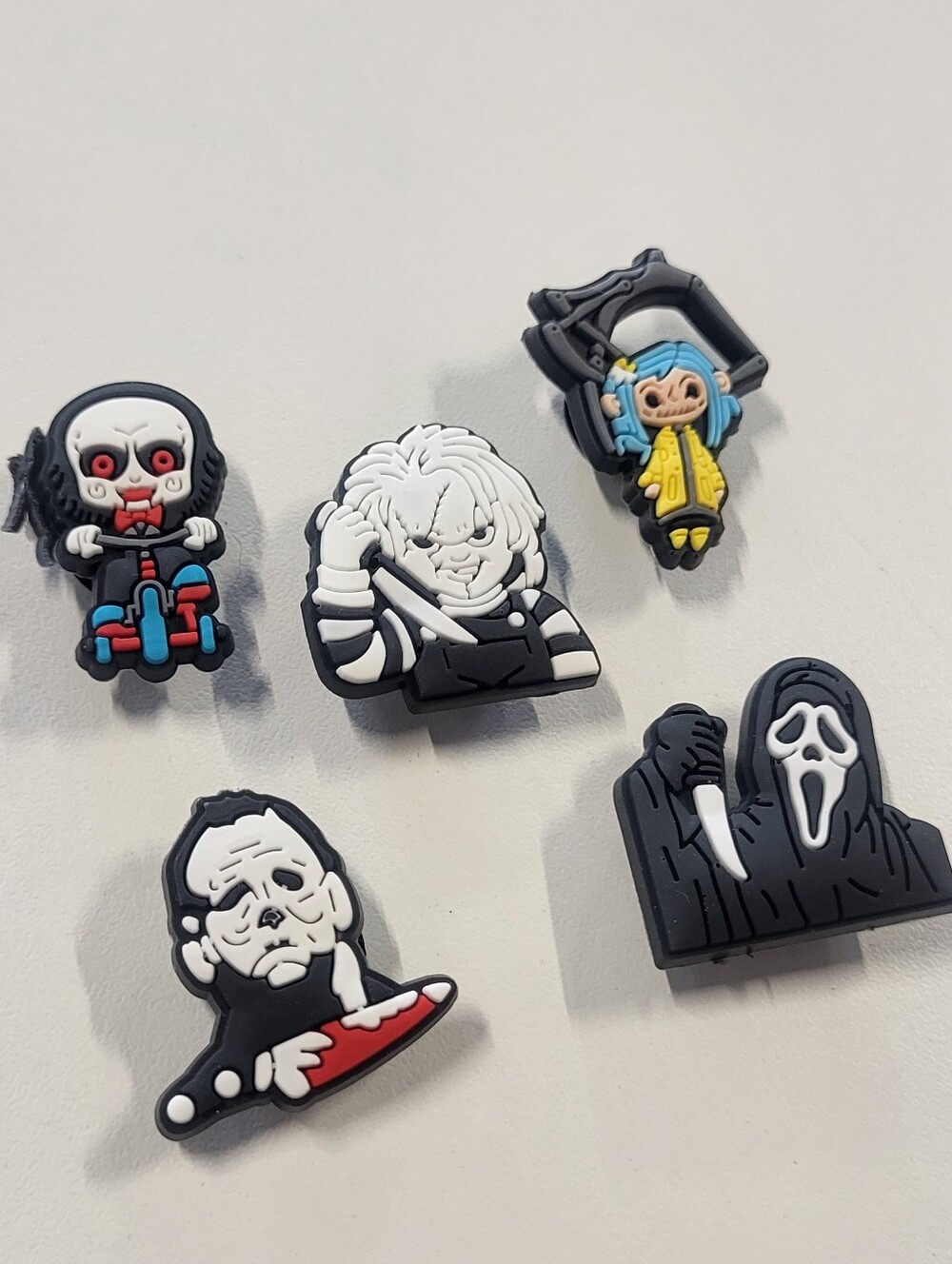 Horror Movie Character Shoe Charms Set - Halloween